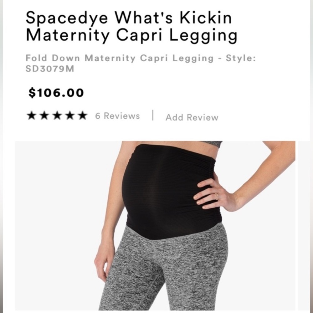 Spacedye What's Kickin
Maternity Beyond the Bump Maternity Leggings Size XS